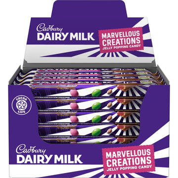 Cadbury Dairy Milk Marvellous Creations Jelly Popping Candy Bar 47 G (Pack Of 24)