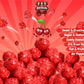 Gourmet Red Cherry Flavored Popcorn by Its Delish, 16 Oz Jumbo Container | Bulk Air Popped Pop Corn Snack - Fruity Red Themed C