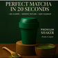 Mini Matcha Shaker (20Ml) For Green Tea Ceremonial Grade Matcha Powder & Hojicha Powder | Matcha Whisk Set | Travel Essentials | Kitchen Essentials | Gifts For Women | Black Color