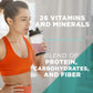 AdvoCare Meal Replacement Shake Mix, Whey Protein & Fiber, Berry Flavor, 2.08 oz (Pack of 14)