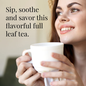 The Republic Of Tea Ginger Peach Black Full-Leaf Loose Tea 3.5 Oz Bag, Steeps 50 Cups | Caffeinated
