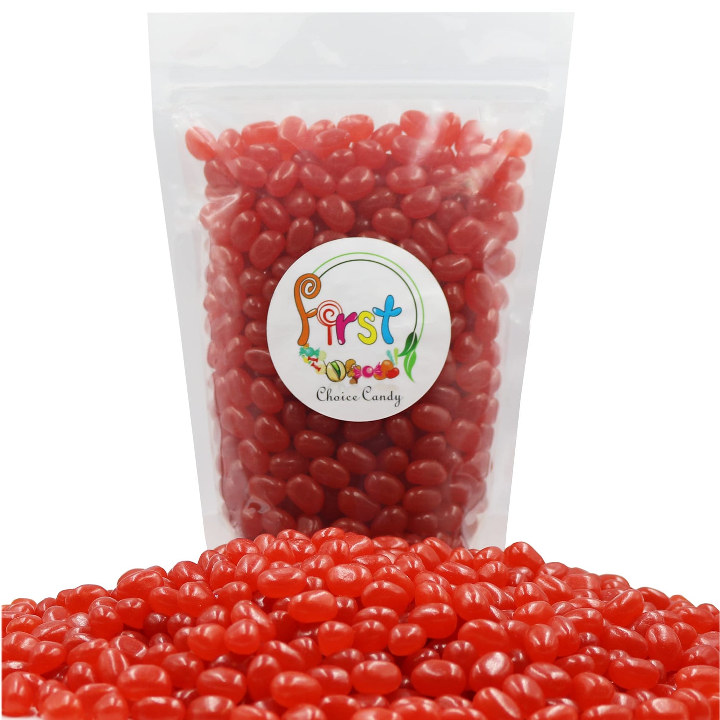 Firstchoicecandy Variety Flavors Jelly Beans (Raspberry, 1 Pound)