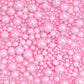 Dazzjoy Edible Pink Pearl Sprinkles, Pearl Sugar Sprinkles130G/4.58Oz, Cupcake Toppers Cake Decorations, Easter Wedding Party Va