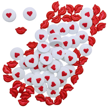 Sprinkles Eyes & Redlips Cake Decorations Topper Edible Themed Sprinkles For Cake Decorations, Baking, Ice Cream, Cookies, Cupca