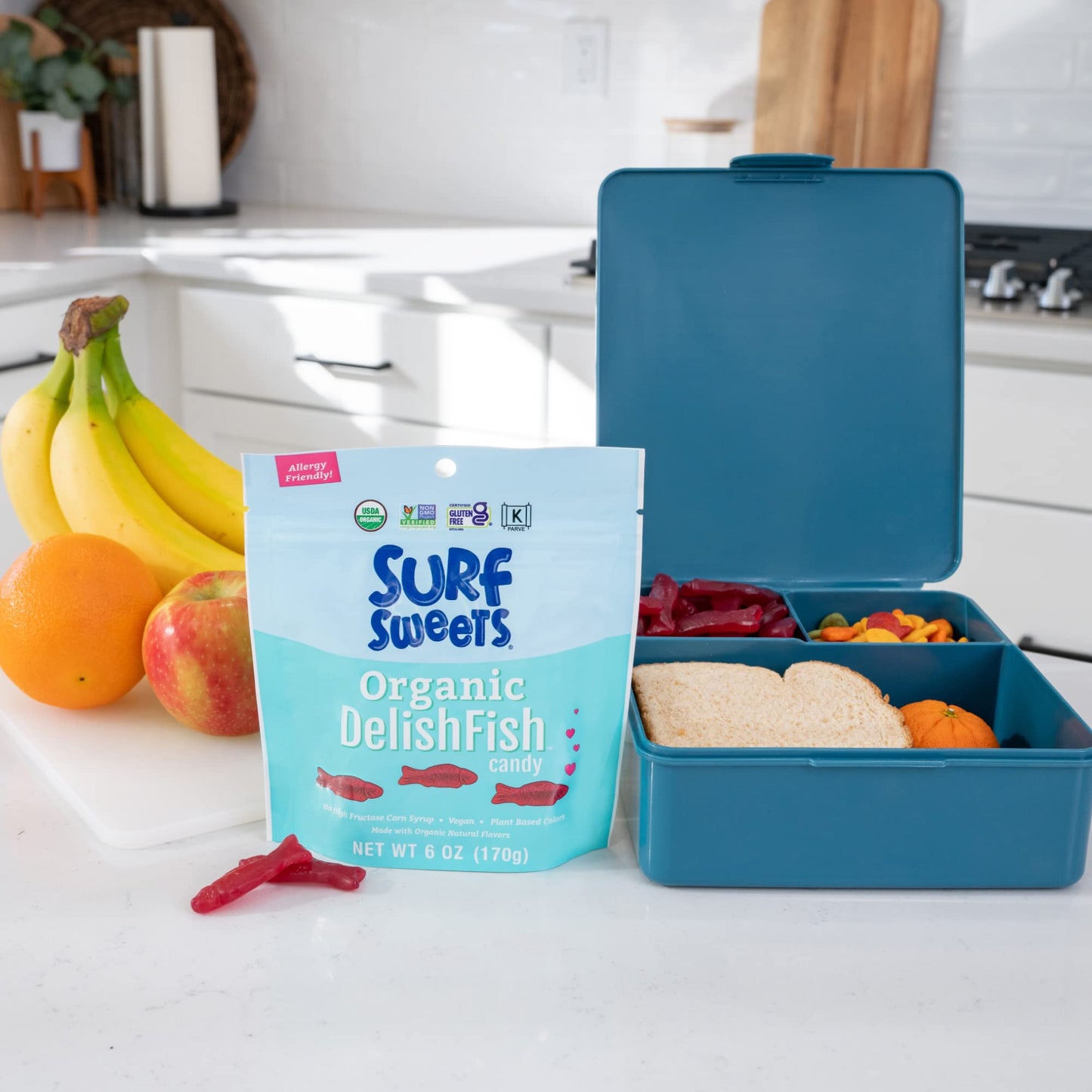 Surf Sweets Organic Delish Fish Candy, 6 Ounce (Pack of 8)