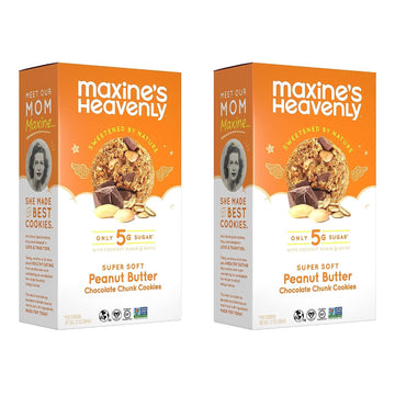 Maxine'S Heavenly Peanut Butter Chocolate Chip Cookies | Healthy Vegan Oatmeal Cookies Sweetened With Coconut Sugar & Dates | Pl