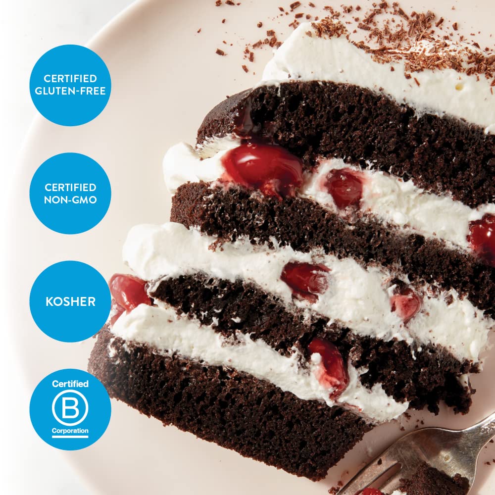 King Arthur Gluten Free Chocolate Cake Mix: Rich, Moist, and Delicious Dessert for Birthdays and Special Occasions - Non-GMO, Ko