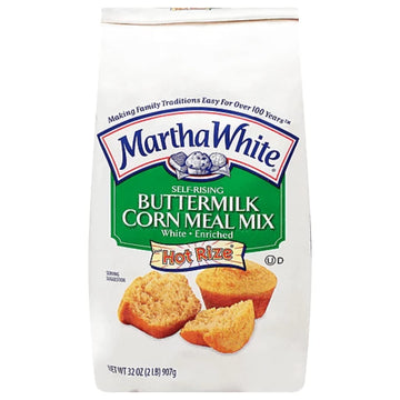 Martha White Self-Rising Buttermilk White Corn Meal Mix, 32 Ounce (Pack of 3)