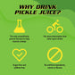 Pickle Juice Sports Drink - 8 oz, 12 Pack - Electrolyte Relief for Cramps - No Artificial Ingredients - Transparent Color
