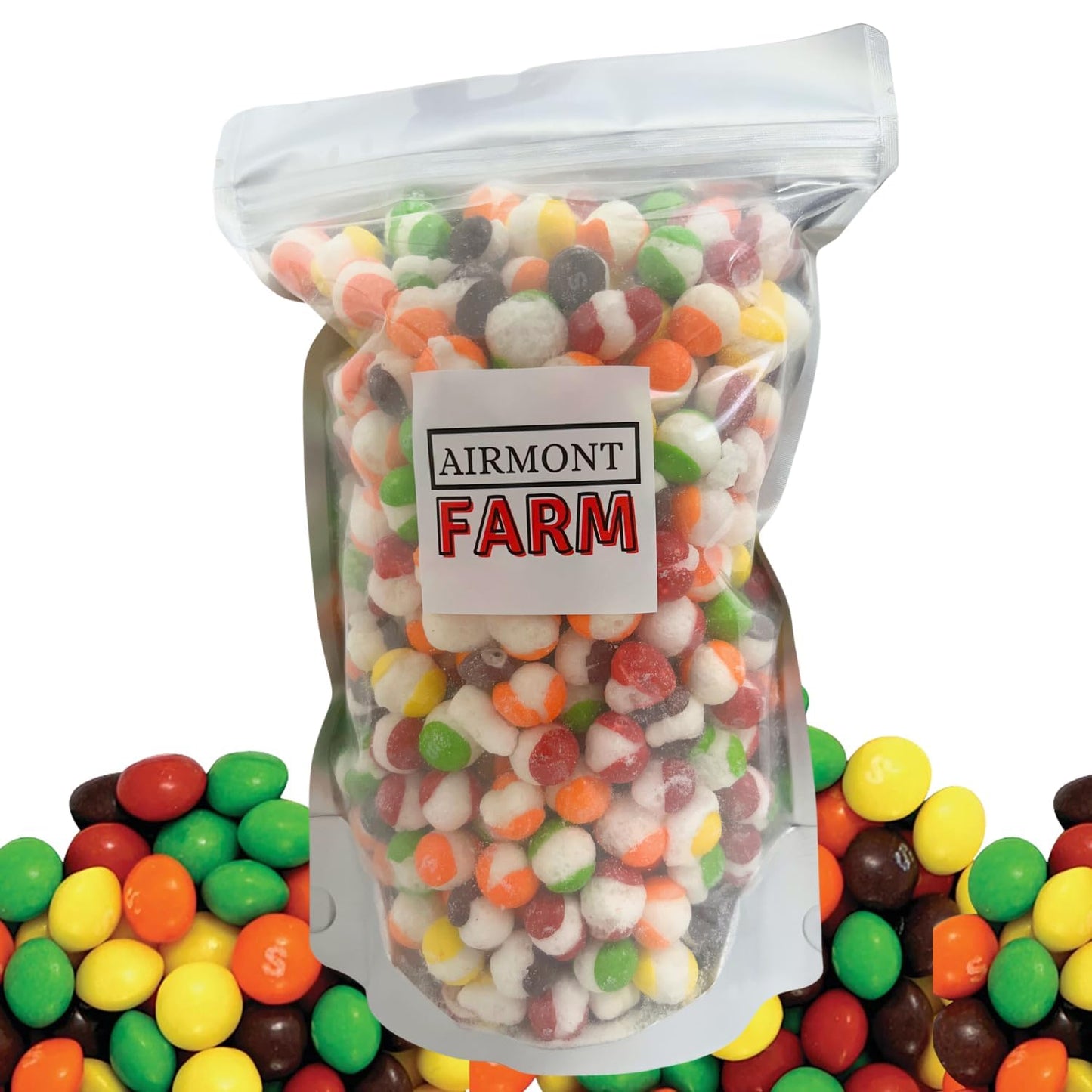 Freeze Dried Candy Skittles 1Lb (16Oz) Rainbow Candy - Ships In Box - Deliciously Crunchy, Intense Flavor, Lightweight Snack - R