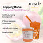 Mayde Popping Boba Pearls for Drinks, Desserts, & Breakfast Bowls (Passion Fruit Flavor, 7 Pounds)