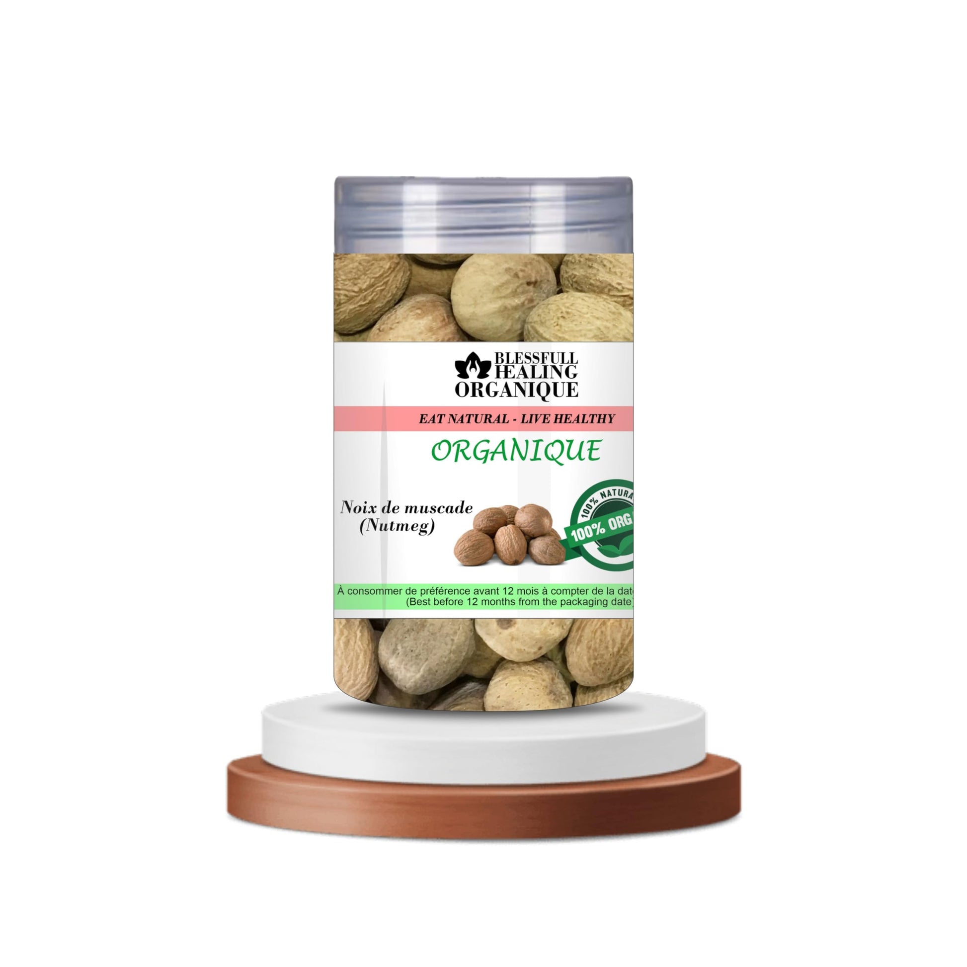 Blessfull Healing Organic Nutmeg (Jaiphal) 100 Gram