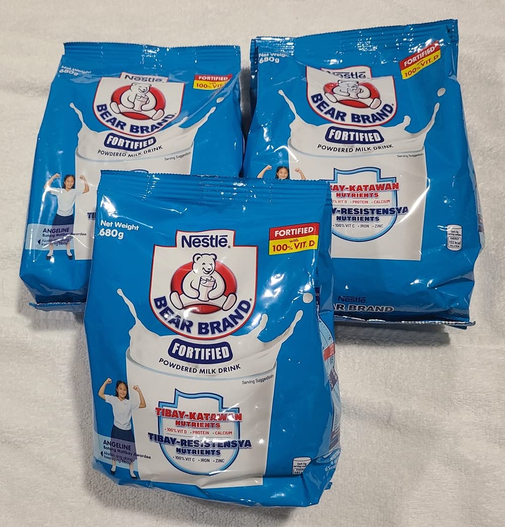 3 X 680G Bear Brand Fortified Powdered Milk