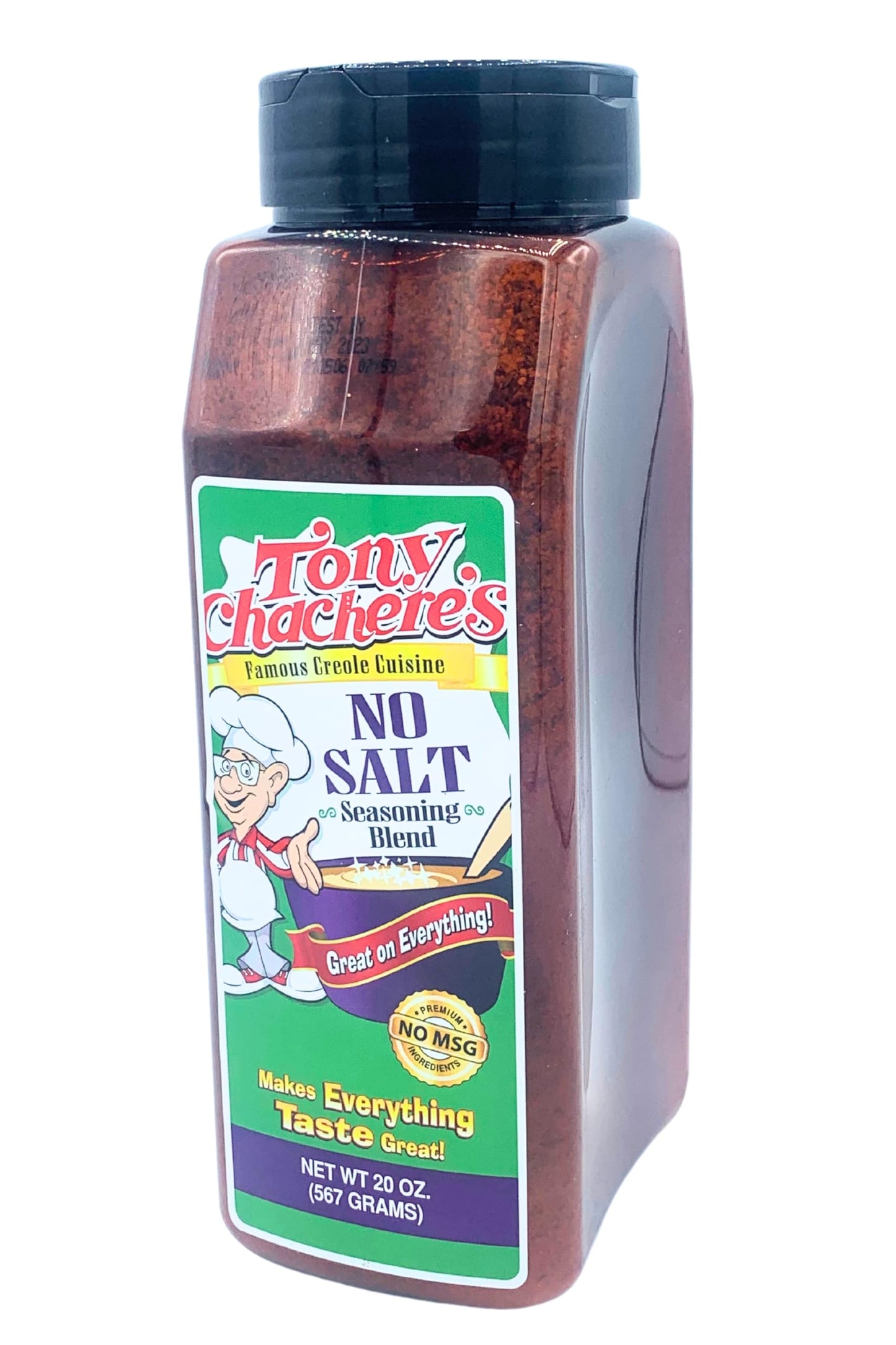 Tony Chachere'S No Salt Seasoning - 20 Oz Shaker Jar Of Savory Spice Blend For Delicious, Healthy Meals, For Low Sodium Diets An