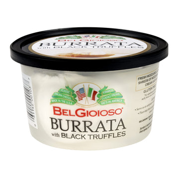 Belgioioso Burrata with Black Truffles, 8 oz