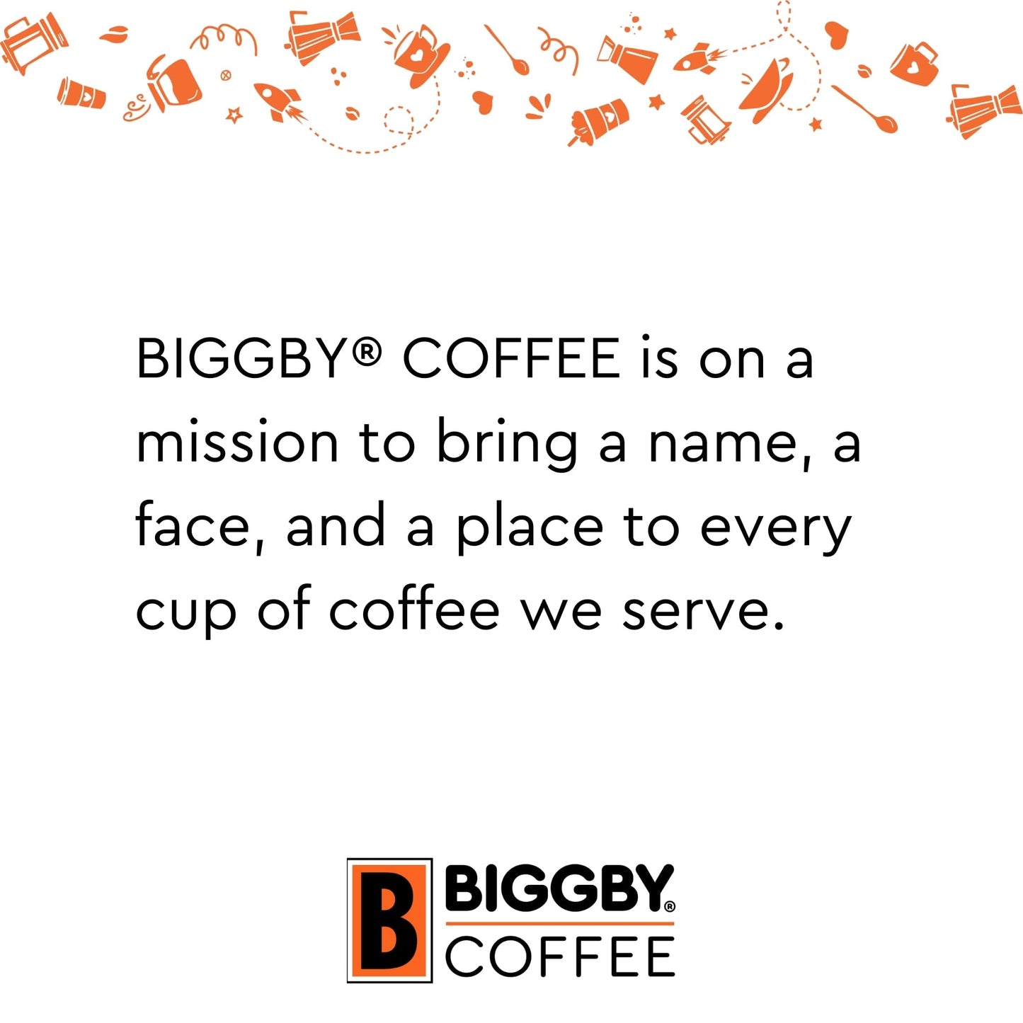 BIGGBY El Recreo Whole Bean Coffee, 100% Farm-Direct, Medium Roast, 8oz Bag