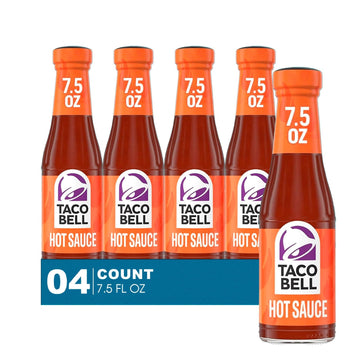 Taco Bell - Lavinia Essential Bundle: 4-Pack of Hot Sauce, 7.5 oz Glass Bottle + 1 Utility Prop.