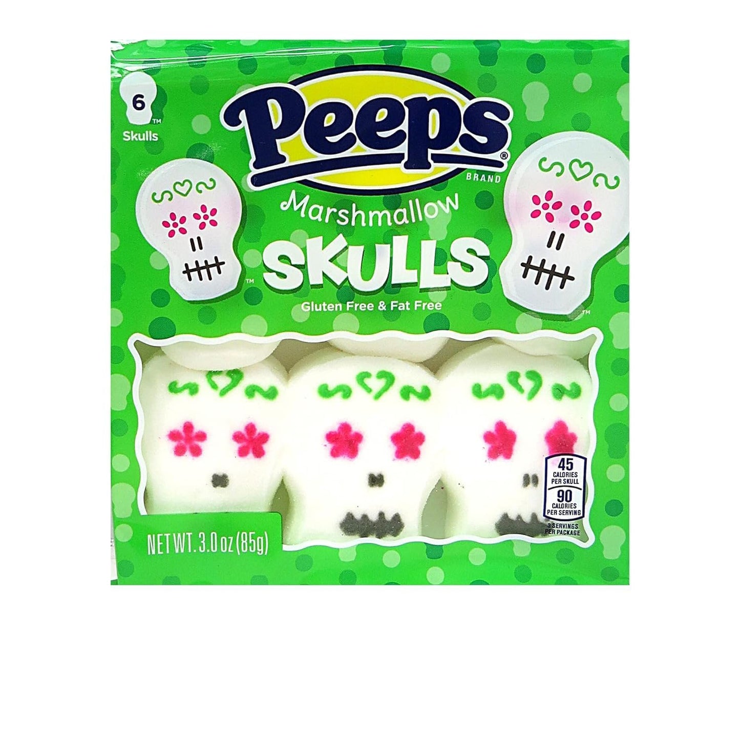 Peeps Marshmallows Variety of 8 Packs of Each Monsters Skulls  Ghosts and Pumpkins  48 Total Halloween Peeps Marshmallows Packaged By Kensington Valley Trading
