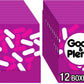 GOOD & PLENTY Licorice Fat Free, Candy Boxes, 6 oz (12 Count) (Pack of 2)