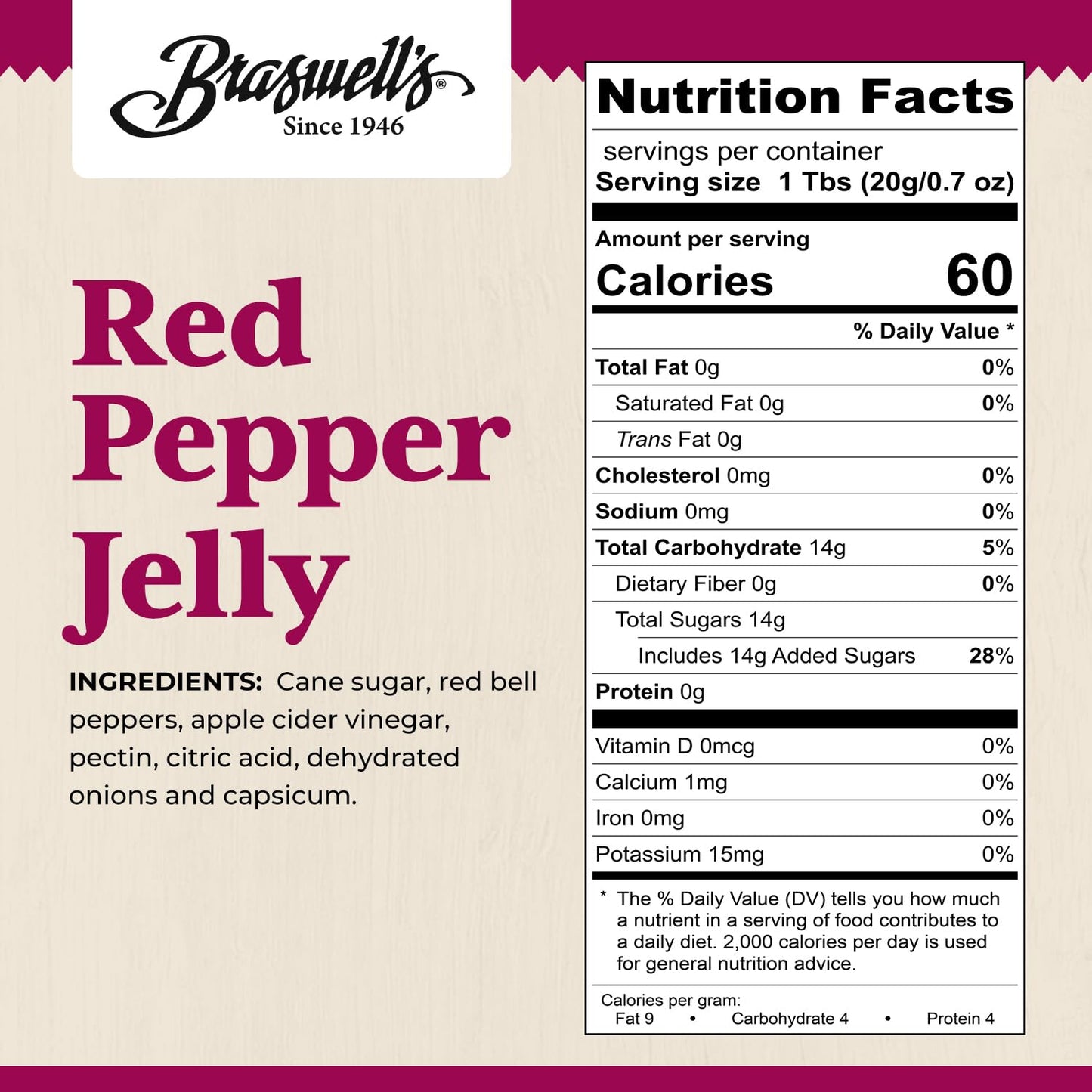 Braswell Jelly Pepper Red, 10.5 oz