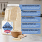 Dependable Food Hulled Sesame Seeds - 6 LB. Jar - Kosher  Raw  White Sesame Seeds Bulk - Great for Tahini - Ideal for Chefs  Restaurants & Culinary Enthusiasts - Non GMO- Natural Sesame Seed