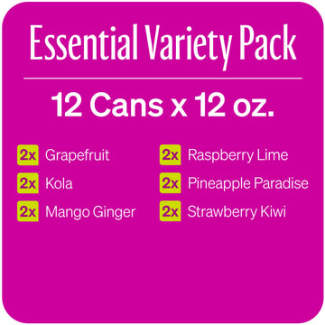 Zevia Zero Calorie Energy Drink, 6-Flavor Essential Variety Pack, All Flavors, 12 Ounce Cans (Pack Of 12)