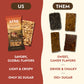 Afar Savory Protein Bars - Low Sugar, High Protein, Vegan, Gluten Free - 8 Pack, Rice Crispy Texture, Reddish-Orange
