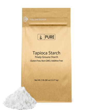 Pure Original Ingredients Tapioca Starch (5 Lb) Gluten-Free, Non-Gmo, Kitchen Staple, Tapioca Flour