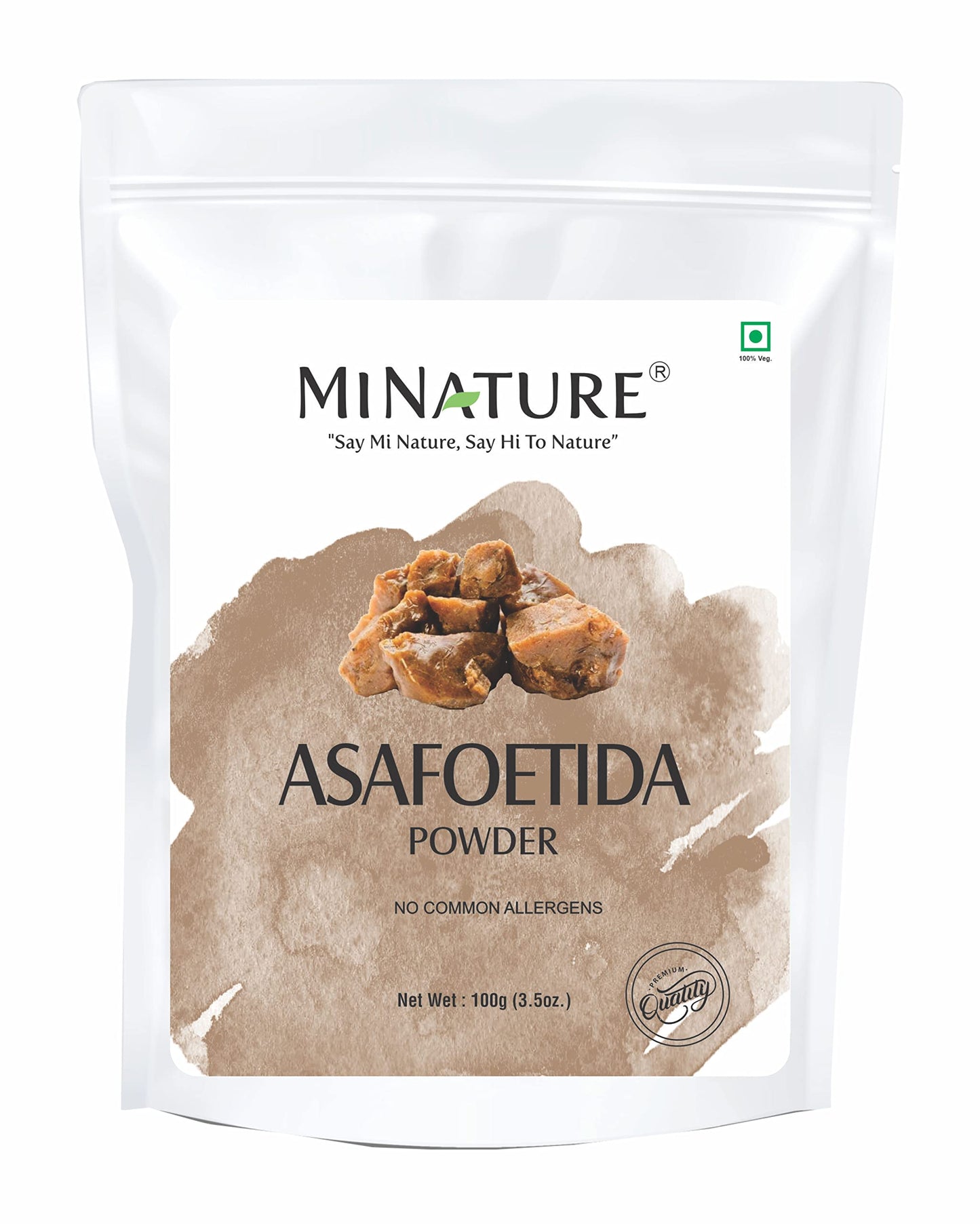 Asafoetida Powder (Hing)(Asafetida) by mi Nature| 100% Pure and Natural | 100g(03oz) | Indian Spice for Cooking| from India