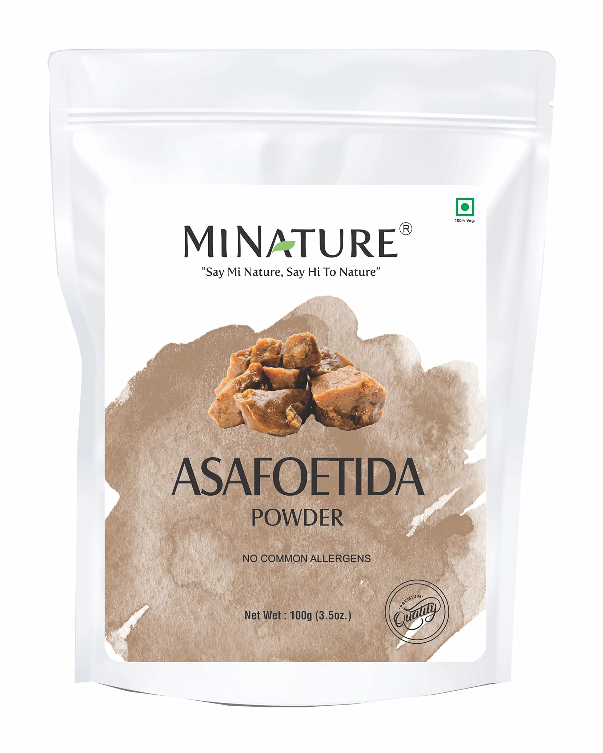 Asafoetida Powder (Hing)(Asafetida) by mi Nature| 100% Pure and Natural | 100g(03oz) | Indian Spice for Cooking| from India
