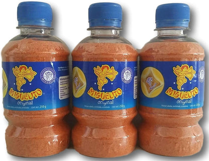 Miguelito El Original Mexican Candy Chili Powder 3 Bottles 250g (8.8oz) Each