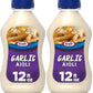 Kraft Mayo Garlic Aioli (12 oz Bottle) (Packaging may vary) (Pack of 2)