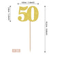 30 Pcs Number 50 Cupcake Toppers Glitter Cheers To 50 Years Old Fifty Birthday Cupcake Picks 50Th Birthday Wedding Anniversary P