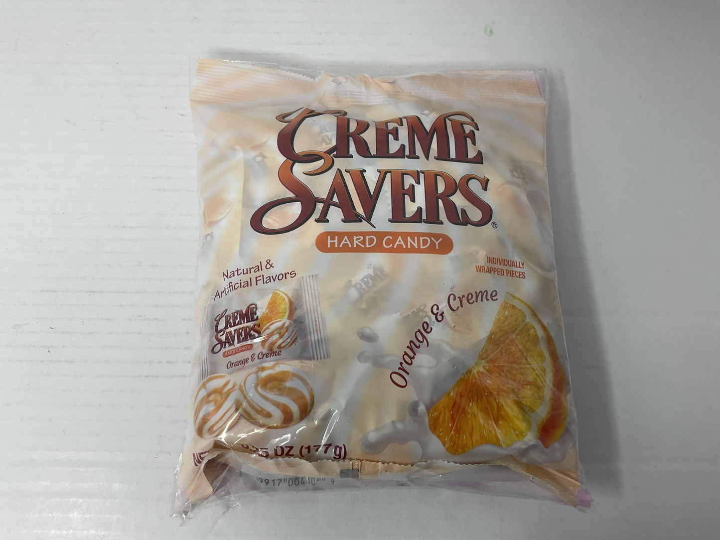 Creme Savers Strawberries and Creme + Orange and Creme Hard Candy 6.25oz Two Pack | Taste of Fresh Strawberries in Rich Cream +