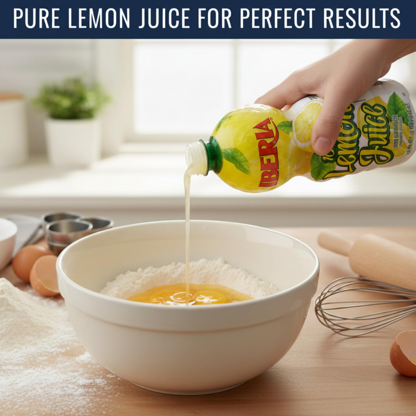 Iberia 100% Lemon Juice from Concentrate, 32 fl oz