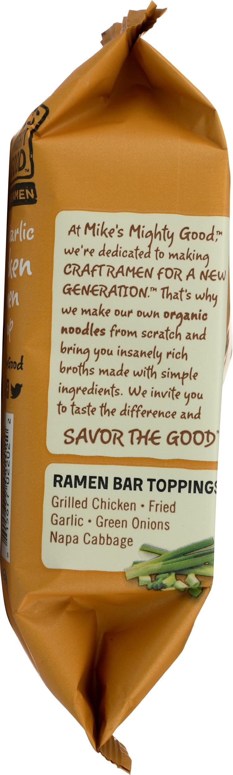 MIKES MIgHTY gOOD Organic Fried garlic chicken Ramen 2.2 OZ