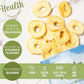 Nuts U.S. - Dried Apple Rings | No Added Sugar | No Artificial Color | Chewy Texture | Non-Gmo | Juicy And Natural | Packed In A Resealable Bag!!! (2 Lbs)