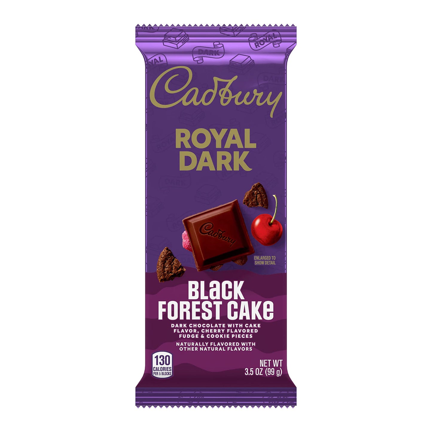 CADBURY ROYAL DARK Black Forest Cake Dark Chocolate Candy Bars, 3.5 oz (14 Count)