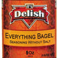 Everything Bagel Seasoning Blend With No Salt By It'S Delish, 9 Oz Medium Jar - Premium All Natural Bagel Spice Seasoning Mix Wi