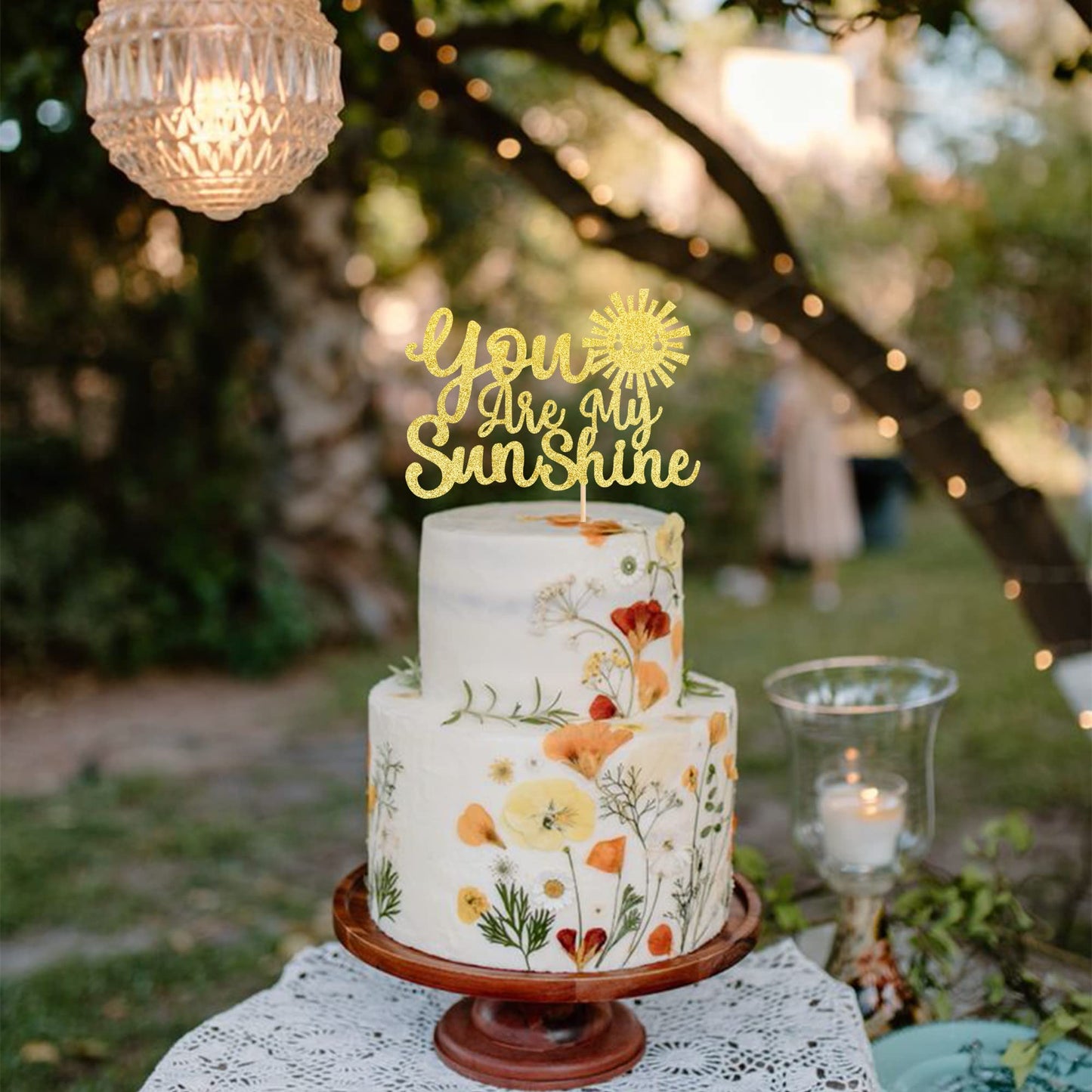 1 Pcs You Are My Sunshine Cake Topper With Gold Glitter Sun Smile Face Bridal Shower Sunshine Cake Pick For Wedding Engagement B