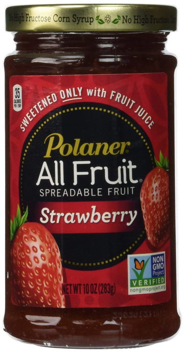 Polaner 100% All Natural Strawberry Fruit Spread 10 Oz (Pack Of 12)