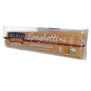 Delallo Pasta Whole Wheat Spaghetti, 16 Oz