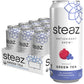 Steaz Organic Green Tea Blueberry Pomegranate - 12 Pack, 16 fl oz Cans, Antioxidant Brew, Vegan, Cane Sugar Sweetened
