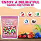 Fruit Crunch Freeze Dried Candy Variety Pack - Wildberry & Tropical Flavors - 16 Oz Each - Crunchy Fruity Snack   In Large Pouches - Assorted Berries, Pineapple, Mango - Great Gift For All Ages