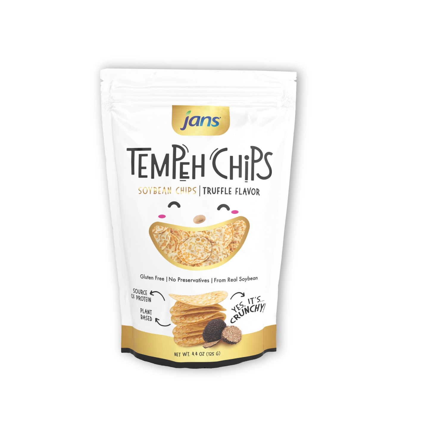 Jans Tempeh Chips | Fermented Soy Bean With Black Truffle | A Traditional Indonesian Snack, Exotic Fusion, Taste The Authenticit