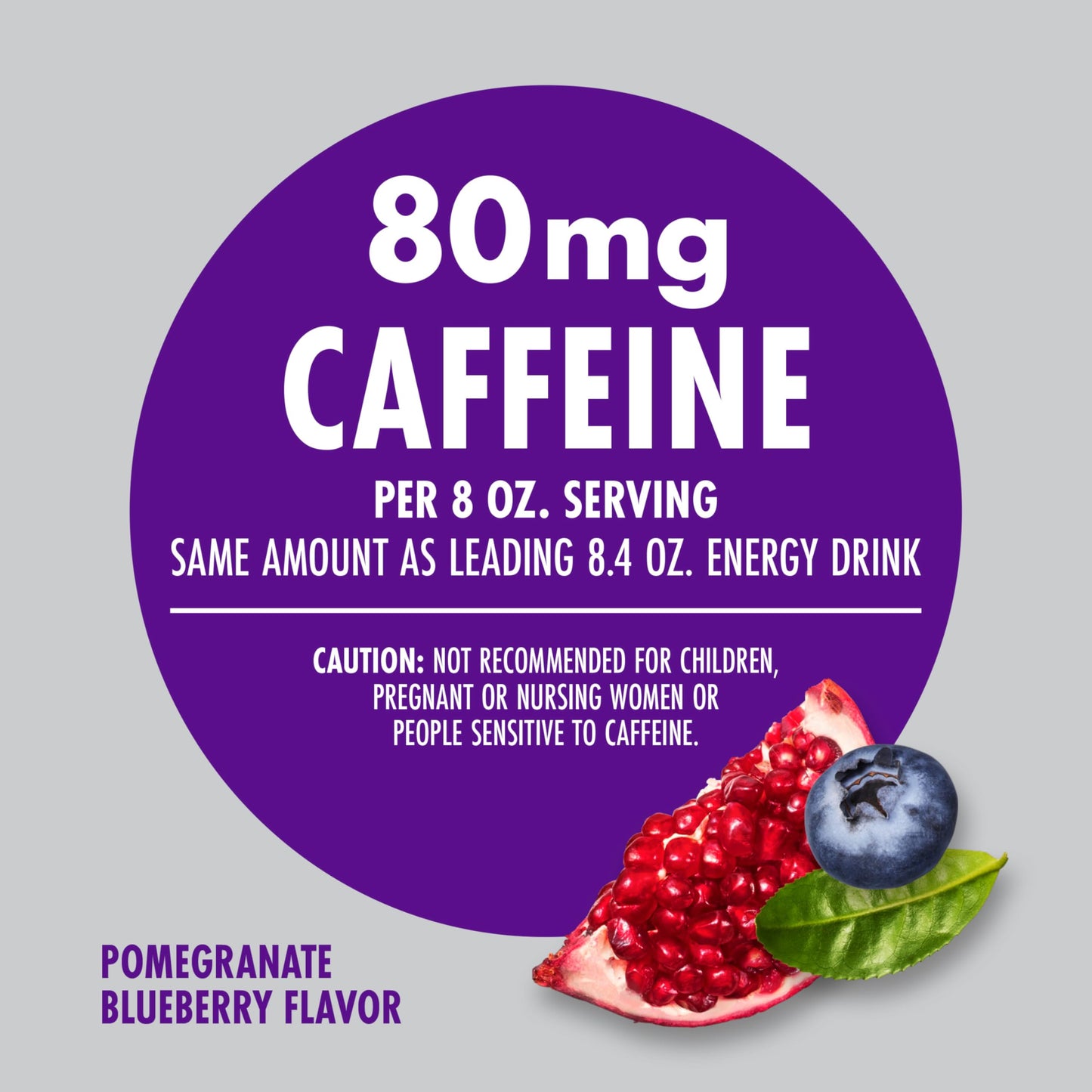 V8 Energy Drink Pomegranate Blueberry, 8 fl oz Can, Pack of 24