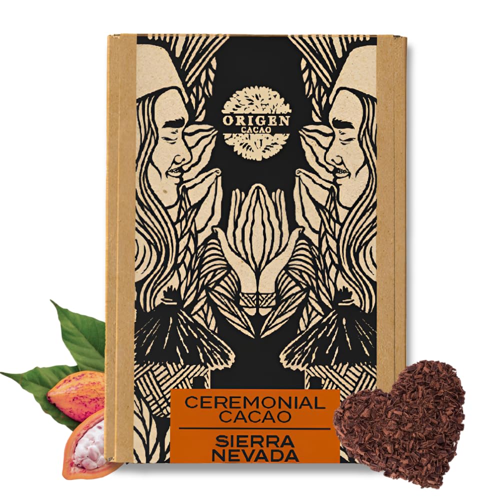 Origen Cacao 100% Pure Ceremonial Cacao - Granulated, Sugar Free, 16 Oz - Ancient Indigenous Drink from the Arhuaco Tribe