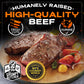Grumpy Butcher New York Strip Steaks, 10 Ounce (Pack Of 4) - Prime Steakhouse Quality Beef Ny Strip Steak Meat - Meat Gift Packages Specials Avaialble