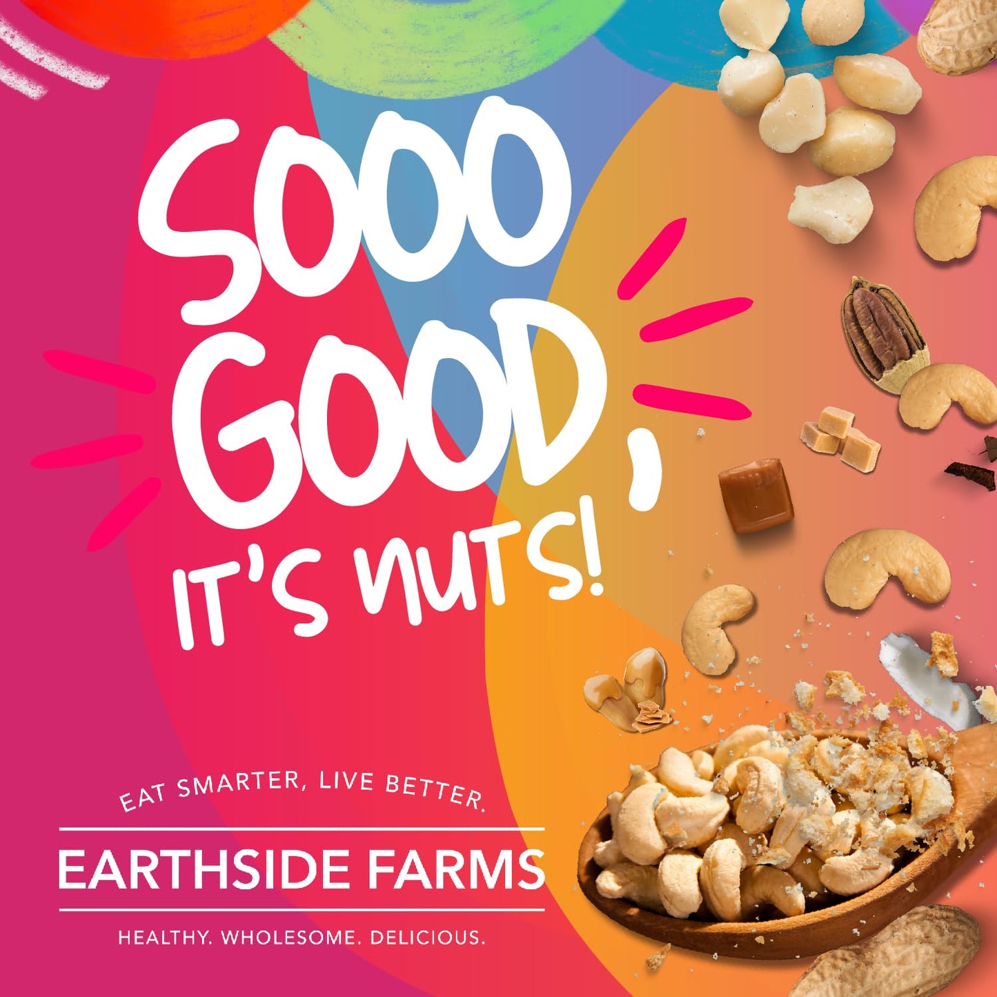 Earthside Farms 10 Count Variety Pack, Individual Packs Of Candied Pecans, Flavored Peanuts, And Sweet Almonds, A Keto Friendly,