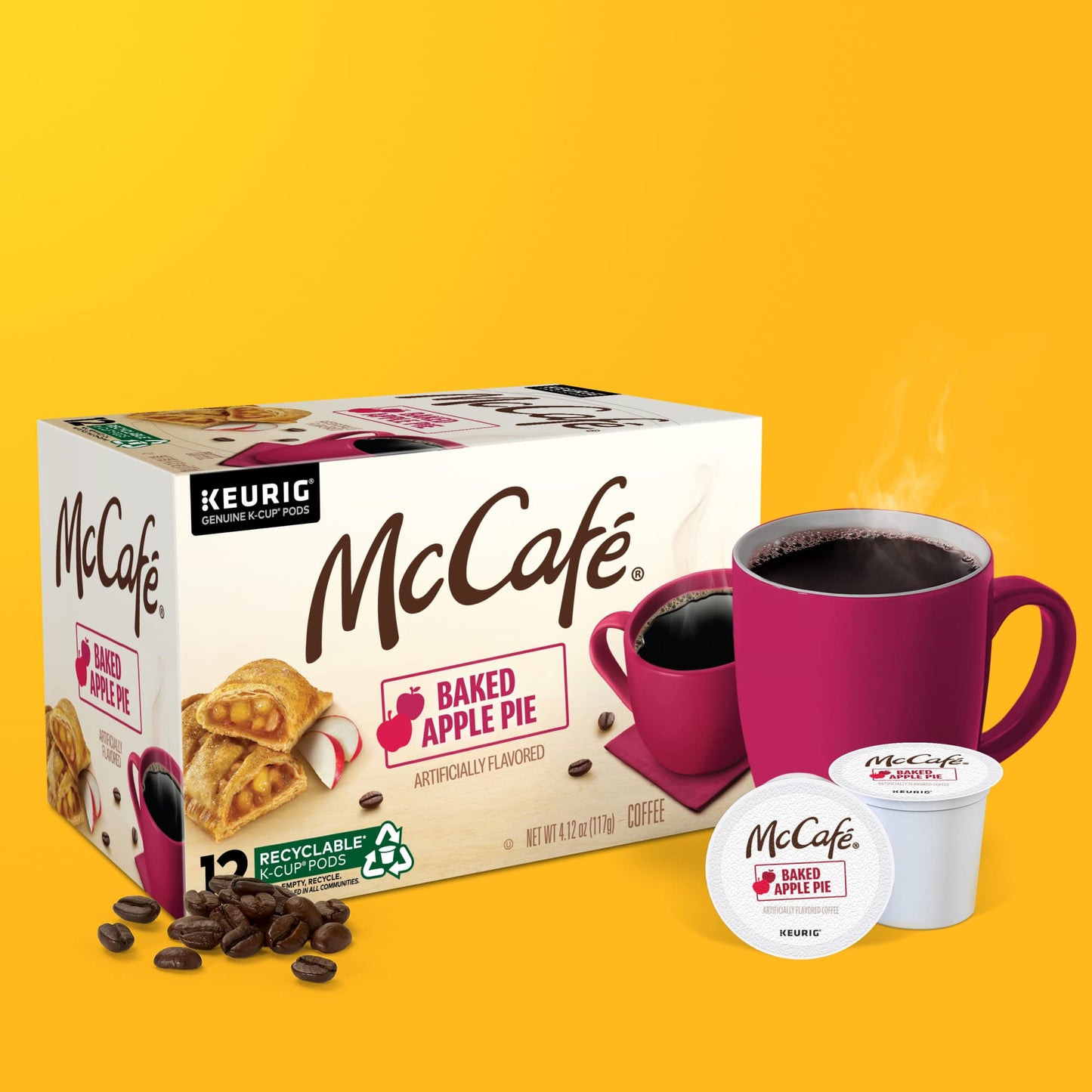 Mccafe Baked Apple Pie Coffee, Keurig Single Serve K-Cup Pods, 72 Count